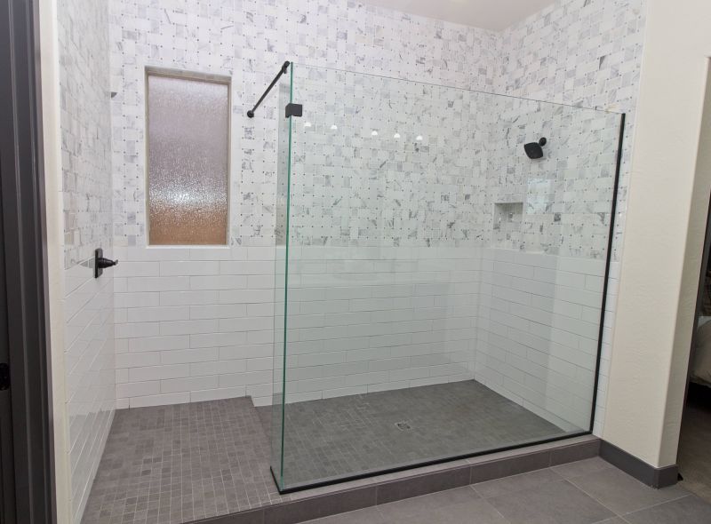 Shower with Large Format Tiles